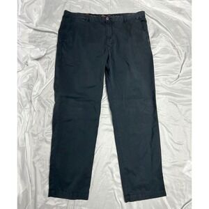 Tommy Bahama Boracay Chino Pants Mens 40x34 Navy Blue Cotton Stretch Flat Front